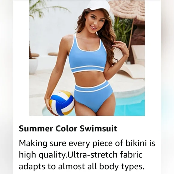 BMJL Women's High Waisted Bikini Set #501 - Picture 7 of 12